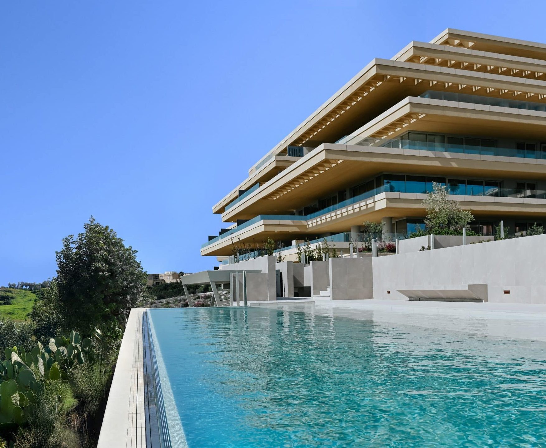 Pool area at Hotel Verdala